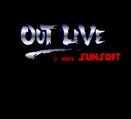 Out Live title screen for PC Engine